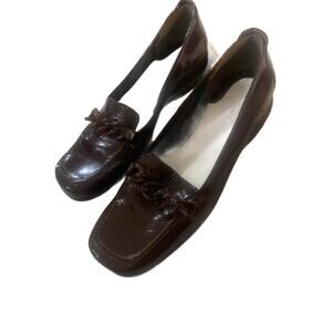 Gorgeous Enzo Angiolini Patent Leather Chain Loafers Eanielson Style Name Sz 6.5